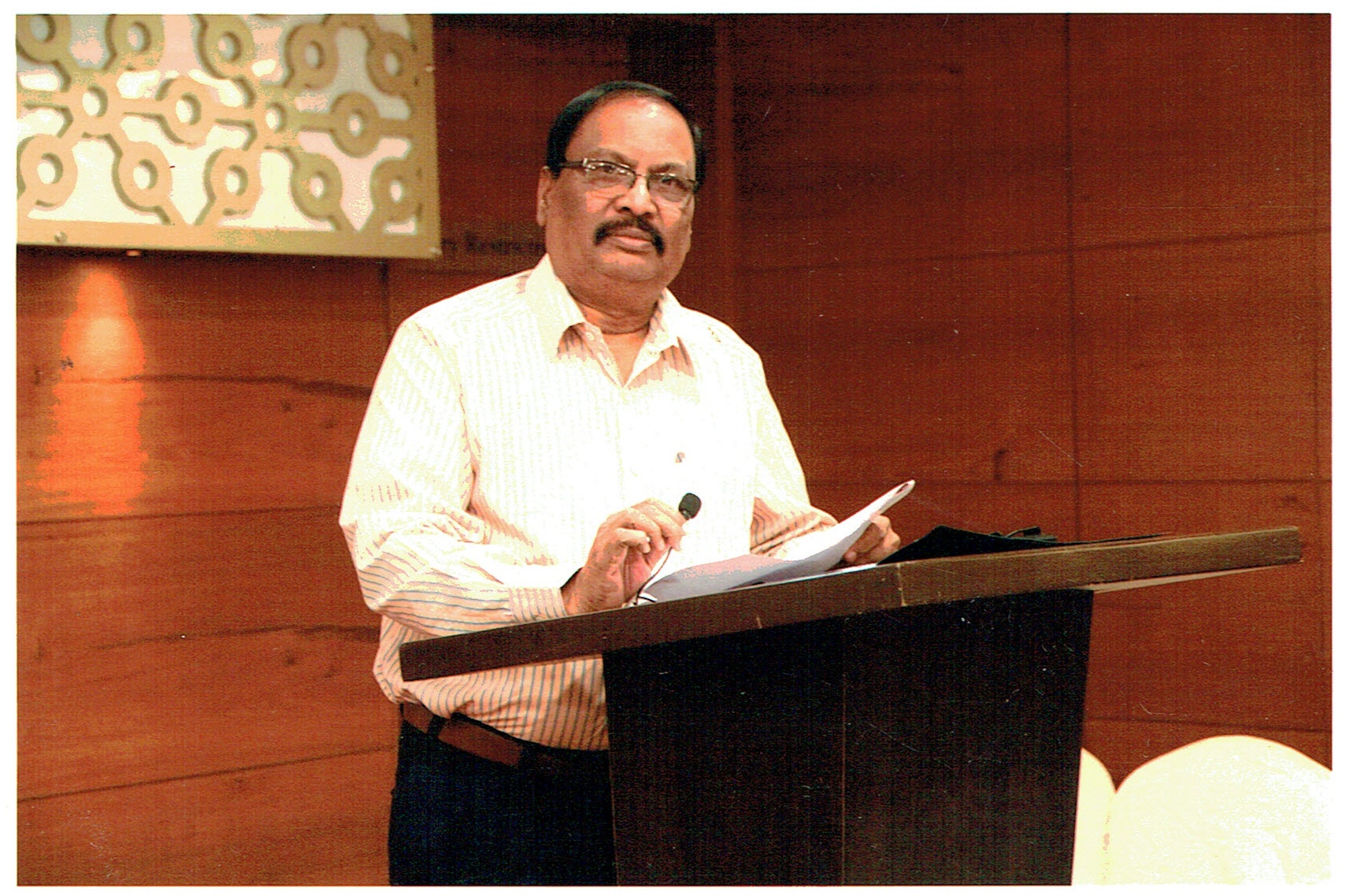 Speaking at a felicitation event.
