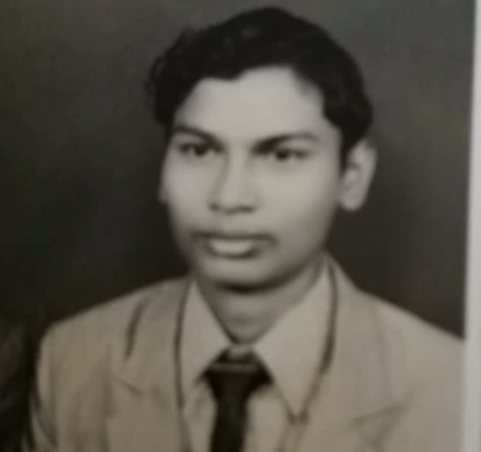 A young Syed Jaffer Basha — early college years.